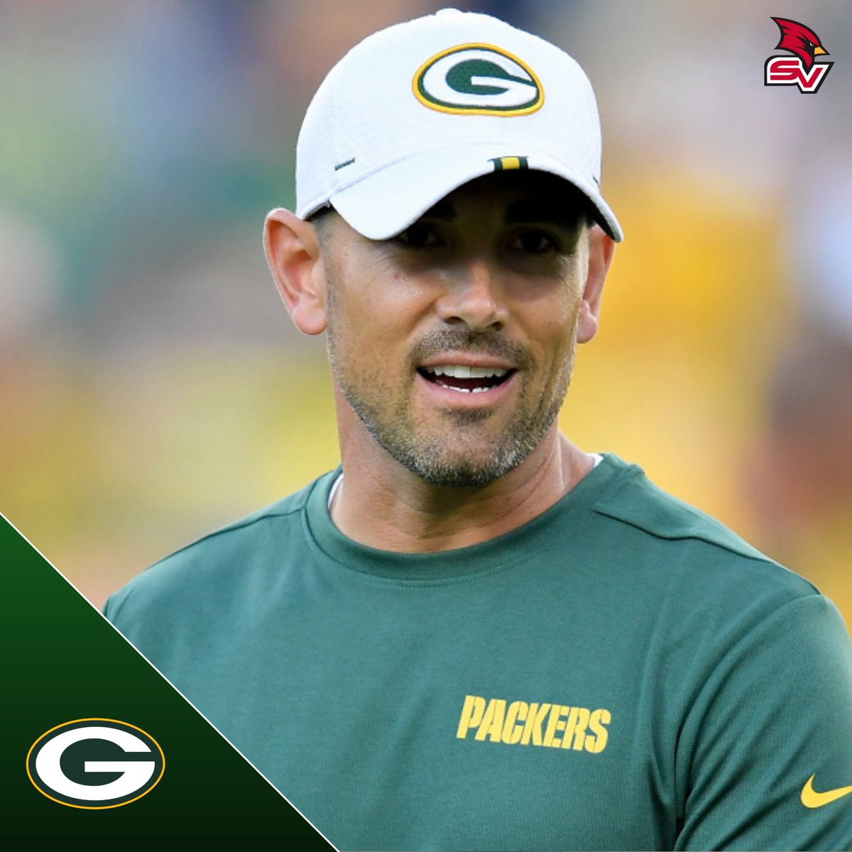 svsuathletics's tweet photo. Good luck to @svsu_football alum and @packers Head Coach @CoachMLaFleur tonight in his first career playoff game as an NFL Head Coach!! https://t.co/sJdGgeYjTt