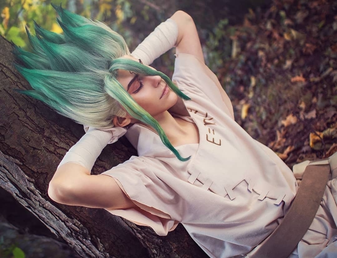 Ezcosplay Senku From Dr Stone Cosplayer Lunaticjudai Senku Drstone Cosplay Cosplayer Cosplaypics Makeup Photography