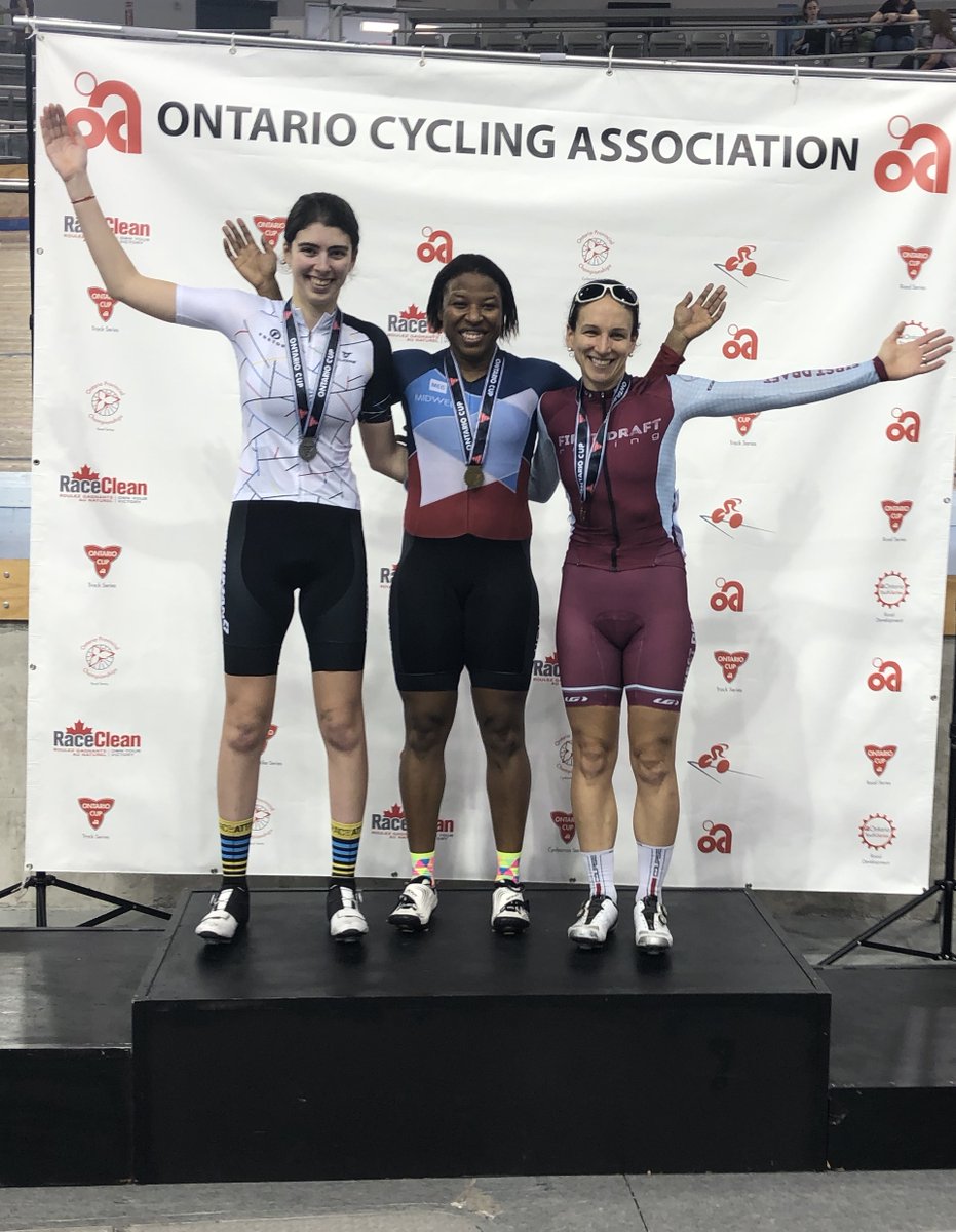 ontariocycling's tweet photo. Your Keirin podiums! #OCUP2 https://t.co/9eeCQLXrmM