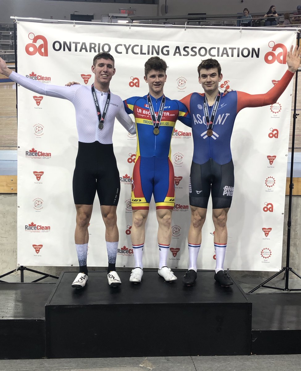 ontariocycling's tweet photo. Your Keirin podiums! #OCUP2 https://t.co/9eeCQLXrmM