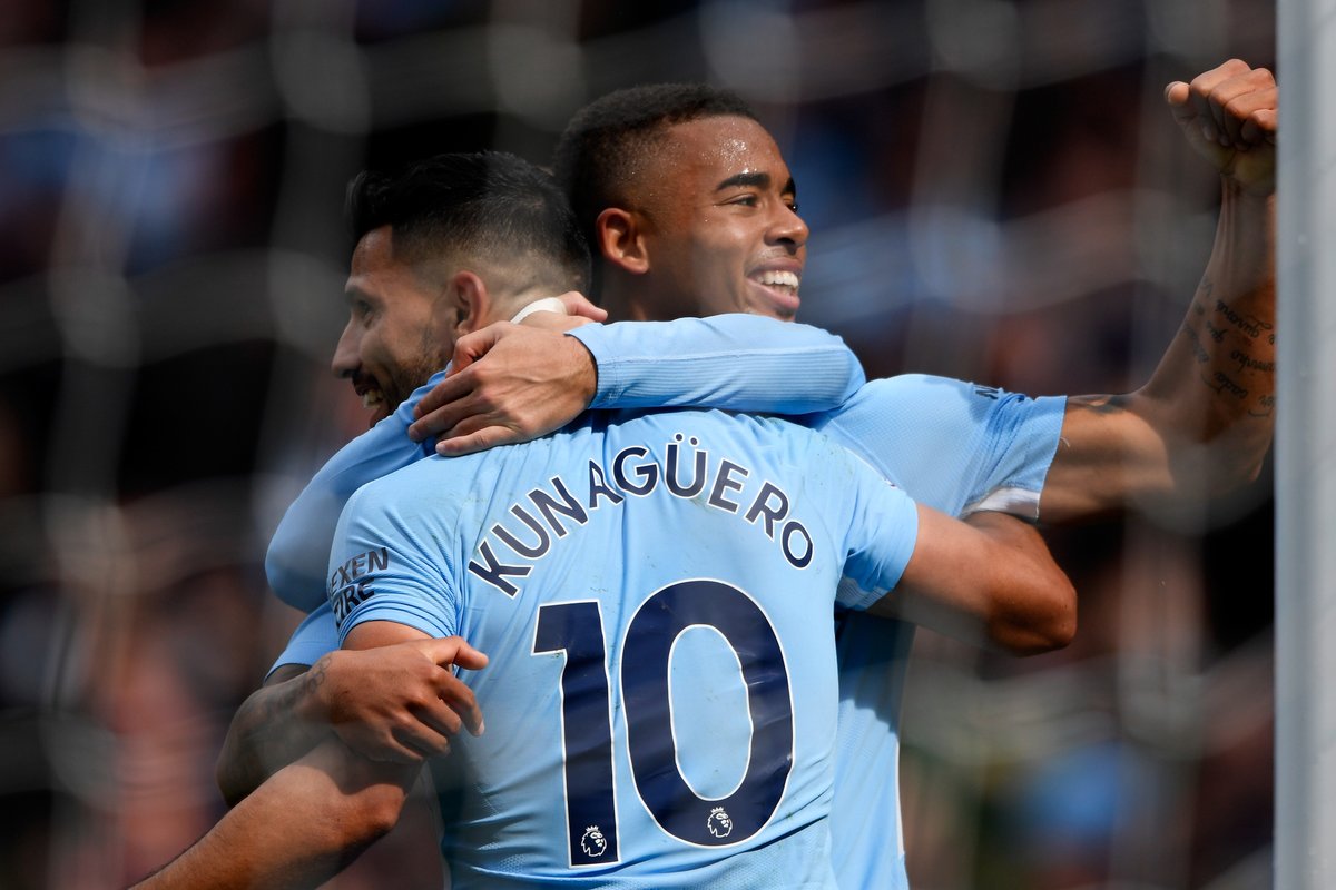 11 - Sergio Agüero and Gabriel Jesus are starting together for the 11th time in the Premier League. In the previous 10 such games, Manchester City have scored 34 goals, with Agüero (11) and Jesus (7) scoring over half. Deadly.