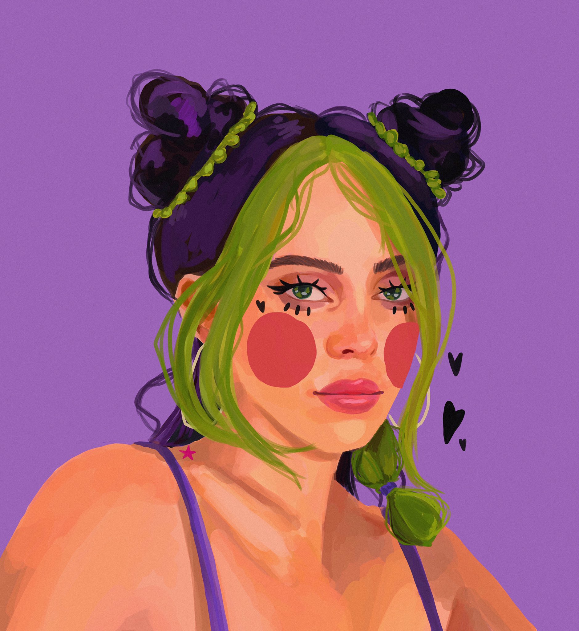 “Jolyne Kujo or jolyne Eilish. #jojosbizarreadventure #jolynekujo #BillieEi...