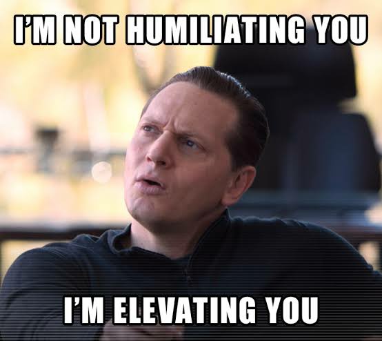 EveryIndianVC's tweet image. Decoding VC terms. 

What they say: I'm not humiliating you, I'm elevating you

What they mean: How dare you show up at my office with this shitty idea lmfao Don't ever think about this ever again

Credits: Hoolichat