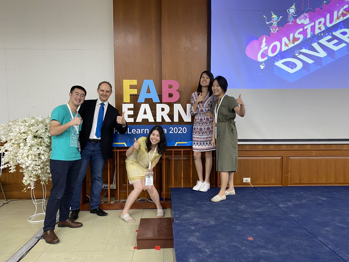 TSawaros's tweet photo. Representing @TeachersCollege @Columbia at #FablearnAsia !!💪🏻🗽🇧🇷🇰🇷🇹🇭🇸🇬🇲🇾🇺🇸@PauloBlikstein @monicamxchan @claudiahchoi @snowdaylearning https://t.co/wvg3JBtv6W