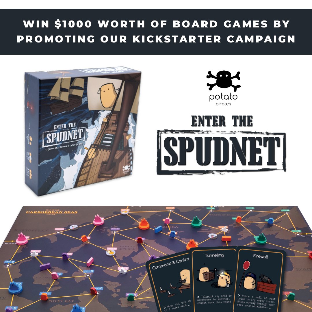 ohpotatopirates's tweet image. WIN OVER $1000 WORTH OF BOARD GAMES, VPN AND PASSWORD MANAGER SUBSCRIPTIONS! All you have to is enter your email, complete the listed social tasks and earn points to stand a chance to win big. May the winds be in your favour.

soo.nr/c6gq