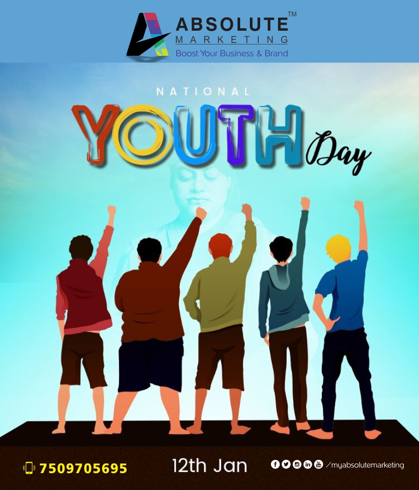 iabsolutemarket's tweet photo. National Youth day #NationalYouthDay
#SwamiVivekananda #BirthAnniversary
- Boost Your Business & Brand
#marketing #and #promotion #solutions #logodesigning
#absolutemarketingsagar #myabsolutemarketingsagar
#myabsloutemarketing #absolutemarketing #sagar
#saugor #madhyapradesh https://t.co/0EBn8QZNIW