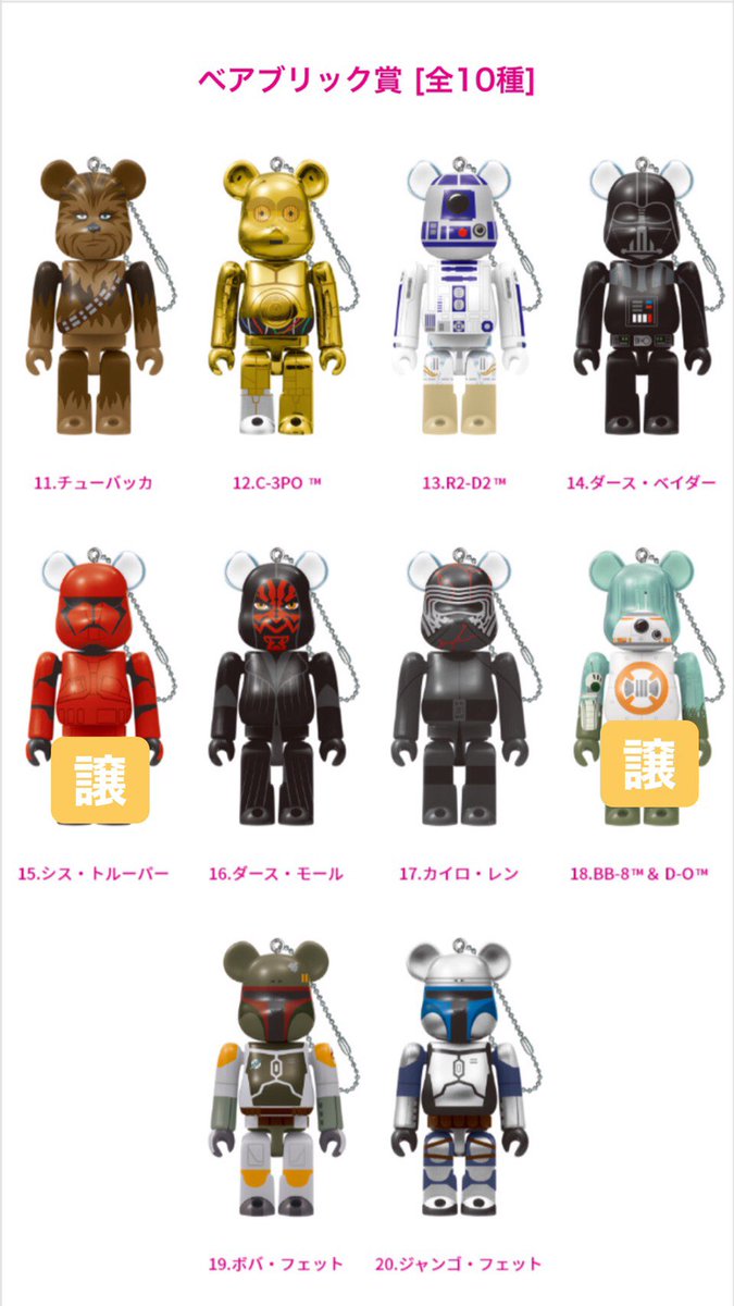 akk2271's tweet photo. スターウォーズ
Happyくじ 交換

変更があったため改めて上げます

画像に追加で
ペアボックス賞
ジャバ・ボバ
譲れます！

こちらがペアボックスの場合は複数出してもらえたら幸いです。 https://t.co/jH4b5TMdFS