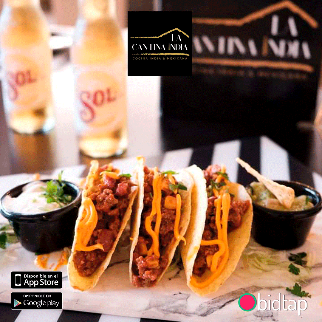 bidtap_io's tweet photo. Tacos rellenos de chili, queso, salsa agria, salsa taco especial', envueltos en tortillas de maíz.
La Cantina India, C/Hermes 12, Málaga.
https://t.co/n8Xa1ZI8VS
https://t.co/whZrGUZVKM
☎️674 135 588
#Bidtap #Restaurante #Comida #India #Mexicano #Mex #Restaurant #Foodie #Food https://t.co/CIJcPmh9Bd