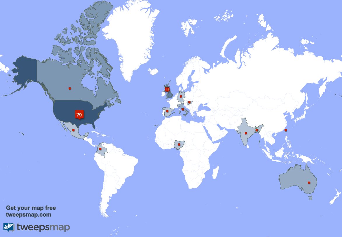 I have 2 new followers from USA 🇺🇸 last week. See tweepsmap.com/!MofoNJ