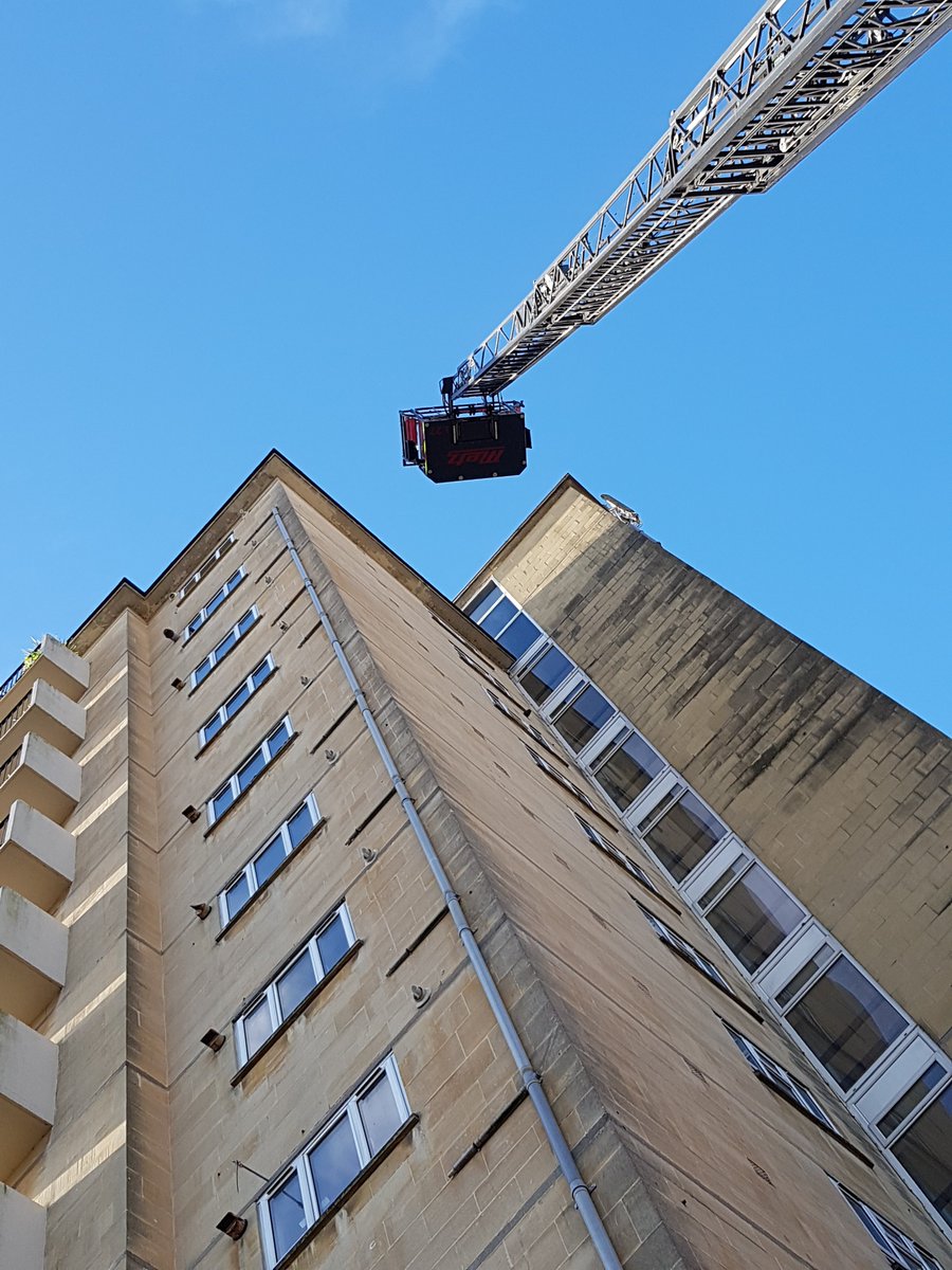 BANES_Fire's tweet photo. Red Watch, back on our home turf today, carrying out a familiarisation visit to the tallest highrise on our Station Ground. 

#Avonfire #Bath #RedWatch https://t.co/b4e9Ar1K6z