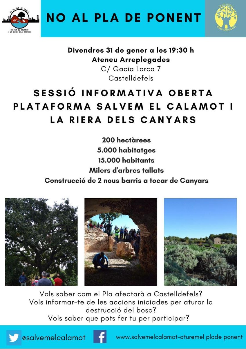 Aturem el Pla de Ponent tweet media