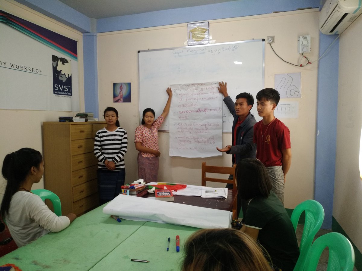 ABCMyanmarOrg's tweet image. Our students present their learning