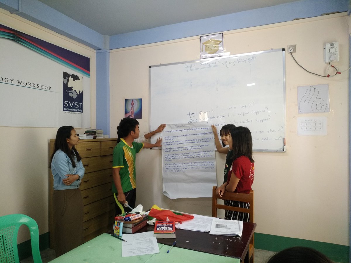 ABCMyanmarOrg's tweet image. Our students present their learning