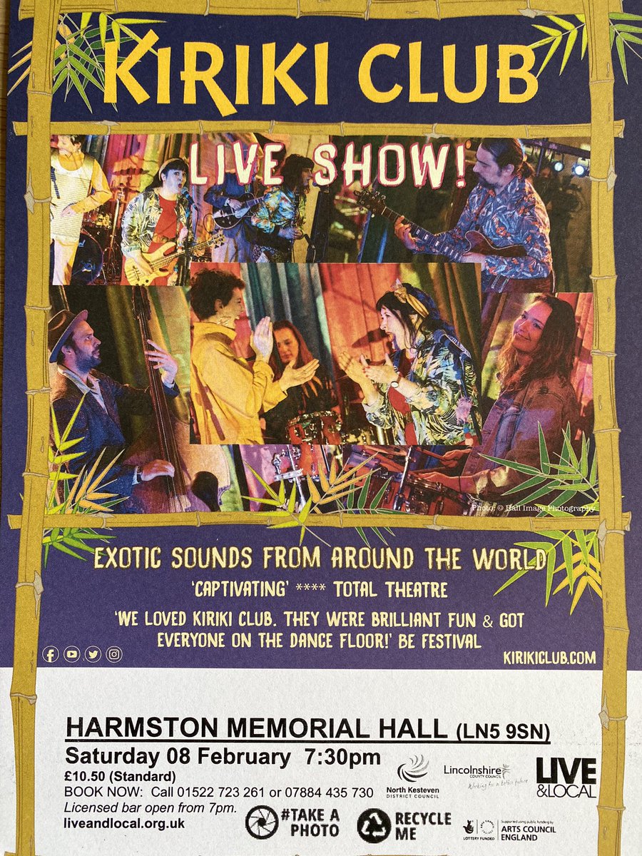 Happy New Year! Time to get the show on the road ... lots happening but we’ll start with this ... Kiriki Club on the 8th February 💃