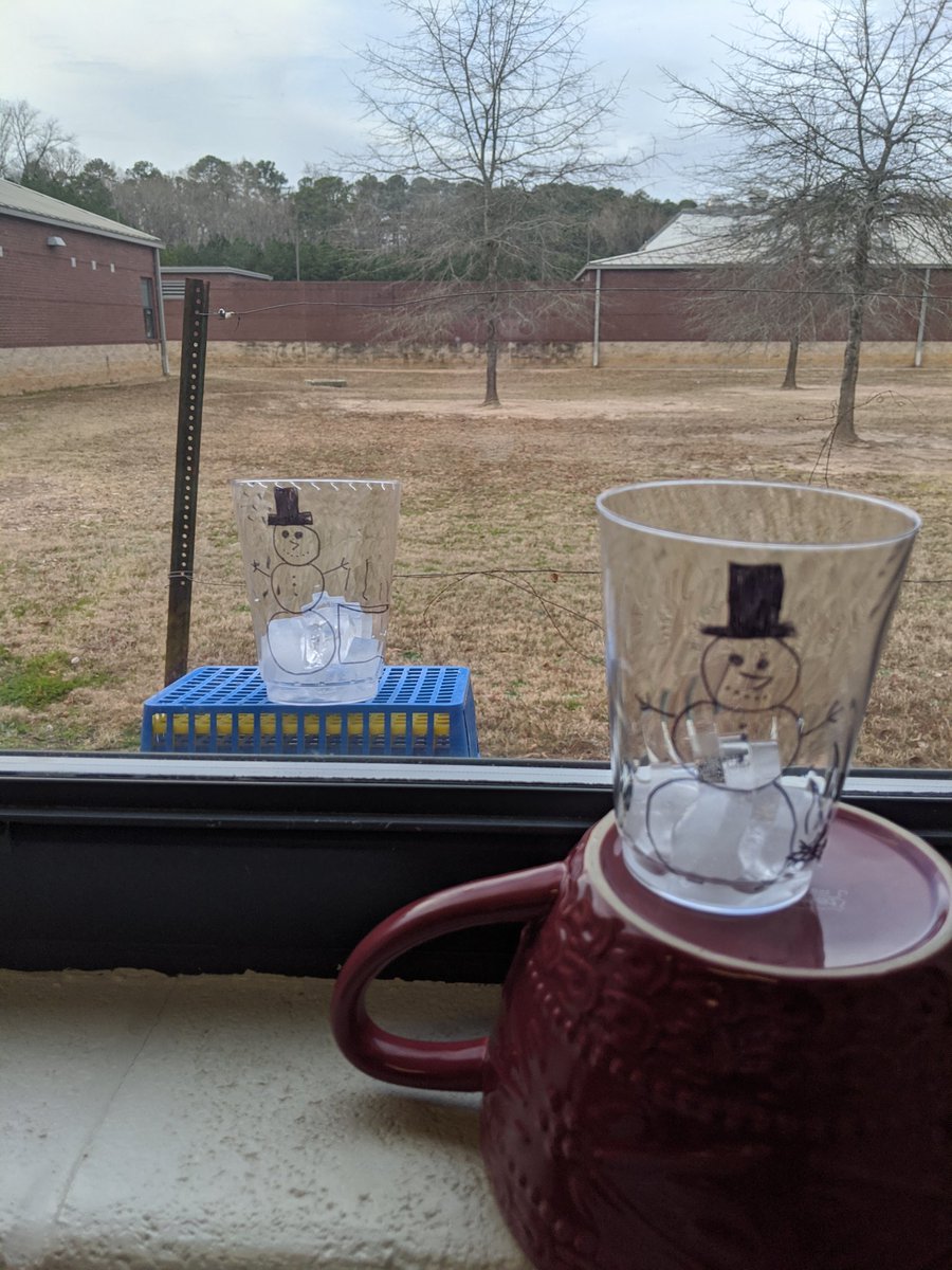 We finished our week with some STEM lessons.  Melting ice with warm water, three dimensional snowmen, and inside v. Outside temperature on ice <a href="/Hasty_Huskies/">Hasty Fine Arts Acad</a>  #BeDoHaveGive #HastyPreK #PrekSTEM4