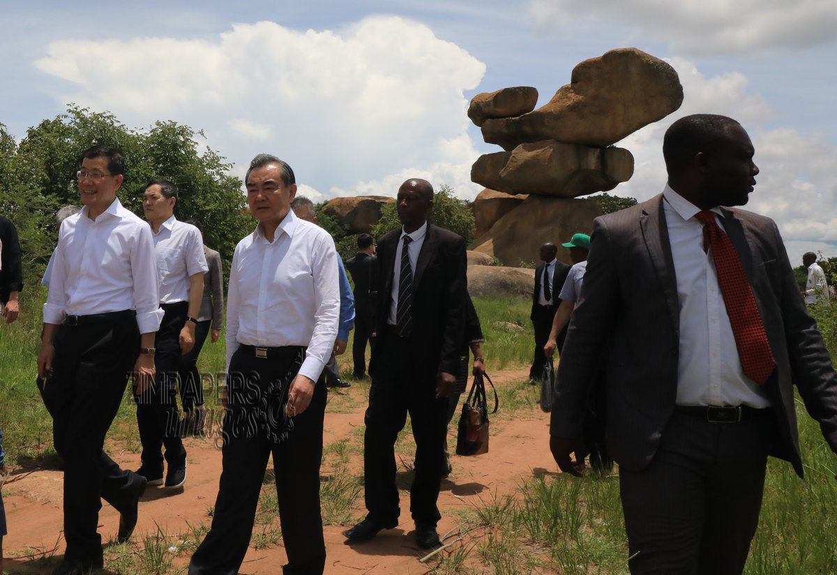 Chinese Foreign Affairs Minister Mr Wang Yi tours Epworth Balancing Rocks in Harare, January 12, 2020.-Pictures: Tawanda Mudimu <a href="/HeraldZimbabwe/">The Herald Zimbabwe</a> <a href="/SundayMailZim/">The Sunday Mail (Zimbabwe)</a> <a href="/manoc9/">El Patron</a> <a href="/SundayNewsZimba/">Sunday News</a> @ZTNnews <a href="/ZBCNewsonline/">ZBC News Online</a> <a href="/capitalkfm/">Capitalk100.4fm</a> <a href="/XHNews/">China Xinhua News</a> <a href="/CCTV/">CCTV</a>