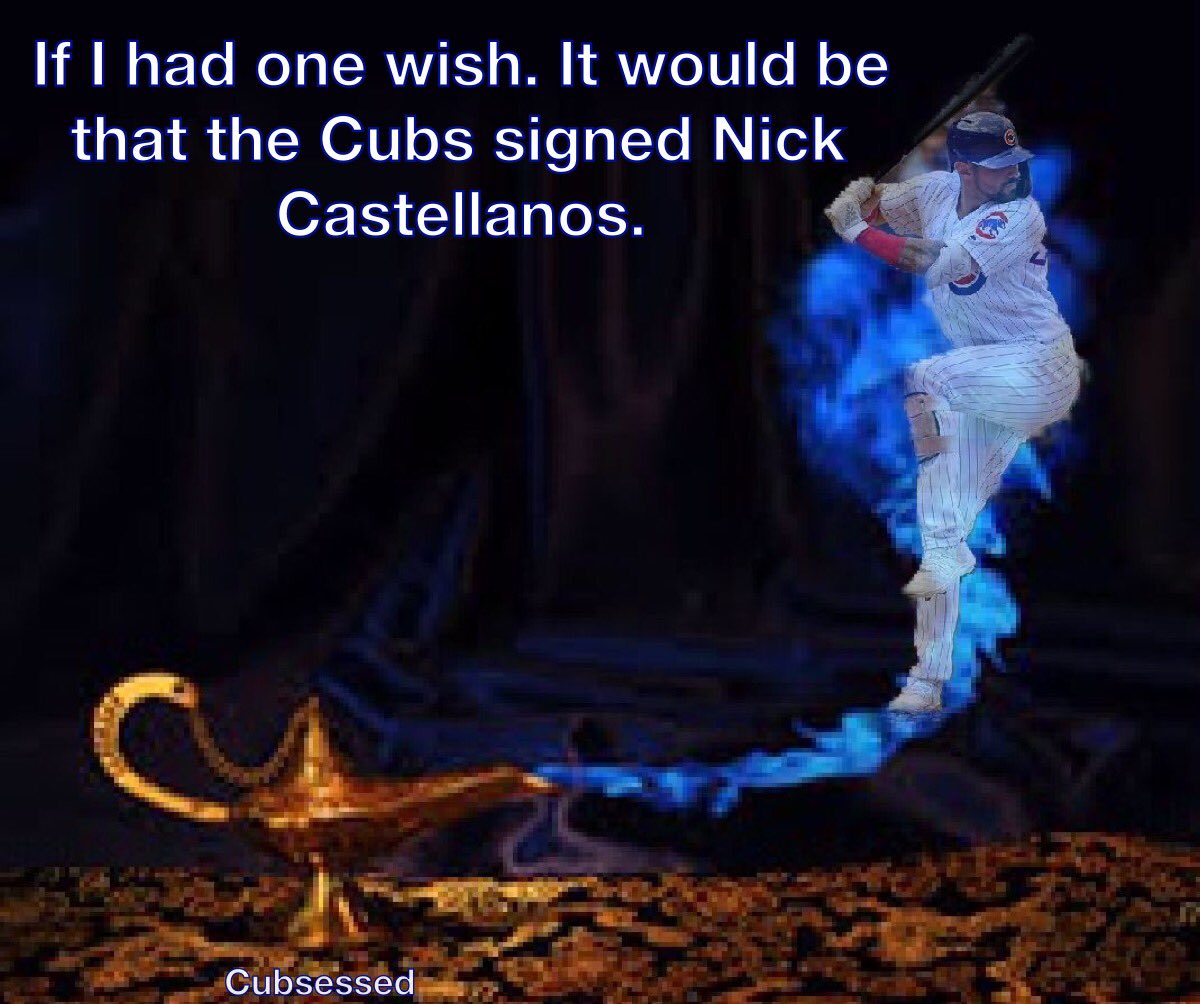 CubsessedCubFan's tweet photo. #nickcastellanos #iamcubsessed #chicagocubs #cubsessed #intheoitrust #genieinabottle #SundayMotivation @Cubs https://t.co/cUo4VebUxX