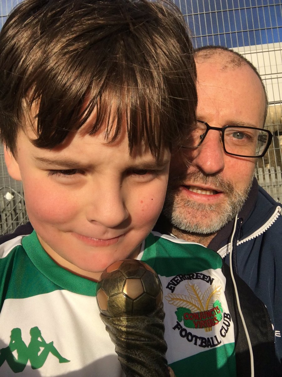 exwtccskip's tweet photo. Guess who scored his 1st ever goal this morning โฝ๏ธ & was MOTM #mylittesuperstar I didnโt have a tear honestly ๐คฅ #evergreenfc https://t.co/x8yA4ajFvZ