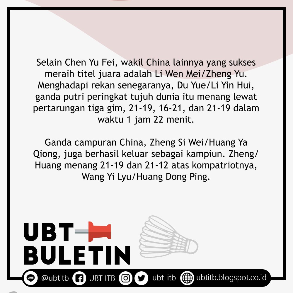 Unit BuluTangkis ITB tweet media
