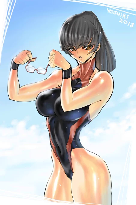 #くそ寒いので水着絵を貼る 