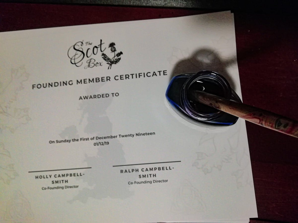 TheScotBox1's tweet photo. We've been inscribing the #TheScotBox founding member certificates & crocheting supplies for #Australia this weekend. Find out more in our latest update https://t.co/oxFXYAVchO #Scotland https://t.co/XM67xHdpIO