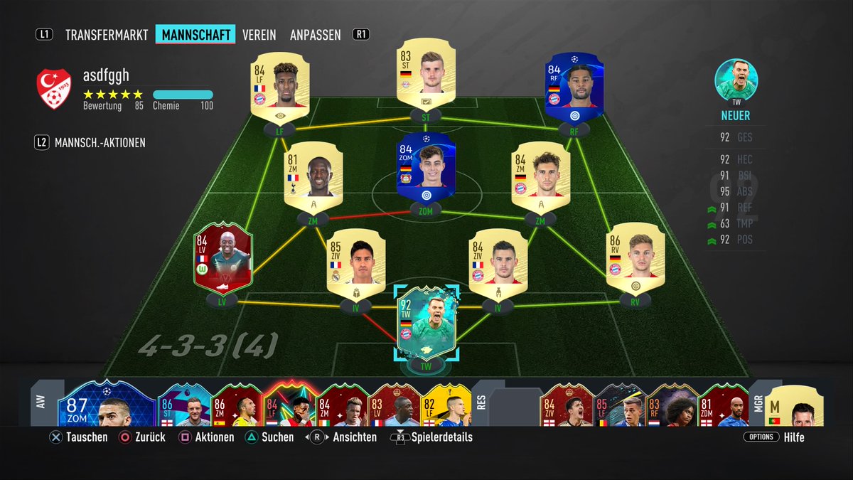 fcmichaelibad's tweet photo. #sheeshteam alle tauschbar ausser varane und sbc 50k transver budget #PS4share https://t.co/7WyZKLBToe