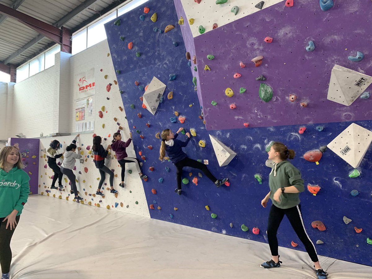 StSwithunsBoard's tweet photo. Out first climbing session, first traversing the bouldering wall then clipping on to the autobelays to practice silent feet and walking up the wall. Looking forward to next week! #iloveboarding #stswithunssport #indoorclimbing https://t.co/XGvizcUNze