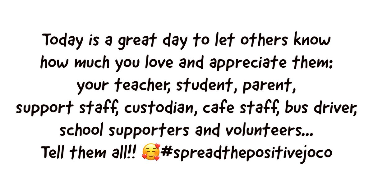 jenwswartz's tweet photo. Keep it going, #TeamJoCo, #spreadthepositiveJoCo! ❤️💪🏻 https://t.co/EuoZMEeiyQ
