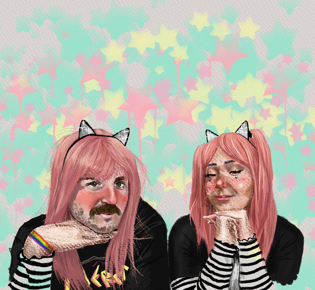 tinkkara's tweet photo. just a bunch of e-sport-girls doin it to em

@jennajulien @Jenna_Marbles @juliensolomita

#graphicillustration #illustration #art #painting #rebelle3 #illustrator #watercolor #jennamarbles
#juliensolomita
#jennajulienart https://t.co/zOexf7DJue