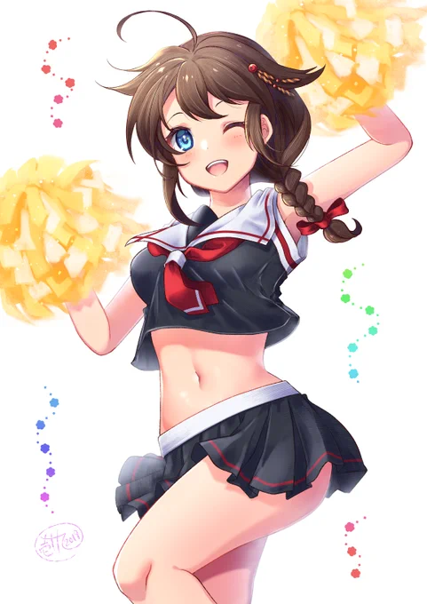 へそ出し時雨ちゃんまとめ 