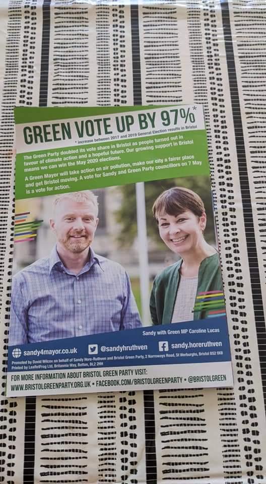 BristolLibDems's tweet photo. Green Party vote in Bristol went up by 4.35%, not 97%. But close enough... https://t.co/ua942Dvxut
