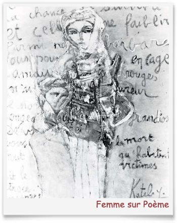 Cicittandme's tweet photo. Femme sur poème (1985) illustre magistralement  l’amitié entre #Issiakhem et #Kateb_Yacine .
Le  portait d’une femme sur un texte que Kateb a écrit au pinceau  et que le peintre a choisi de ne pas signer et de laisser seul le père de Nedjma  le faire .
#Art  #Algérie https://t.co/fcFIqu39HX