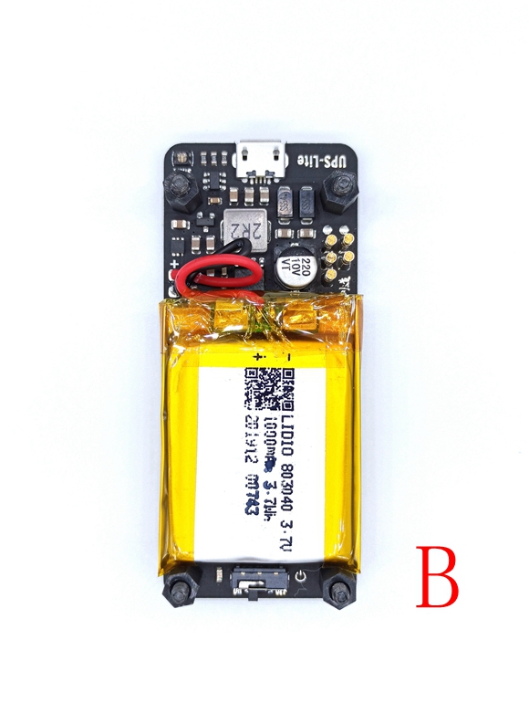 Xiaoj329's tweet photo. @n0i0b @pwnagotchi @n0i0b does your UPS-Lite is like this one as the picture A ,this one is not my product, it is the copied product. The latest version of the UPS-Lite is V1.2 ,as the pictrue B, V1.2 has remove the CP2104 and use a MOSFET  that has ultra low on-resistance to increased battery life https://t.co/mxXcWhbQwb