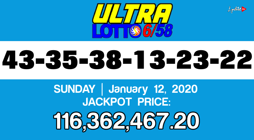 jan 12 lotto results