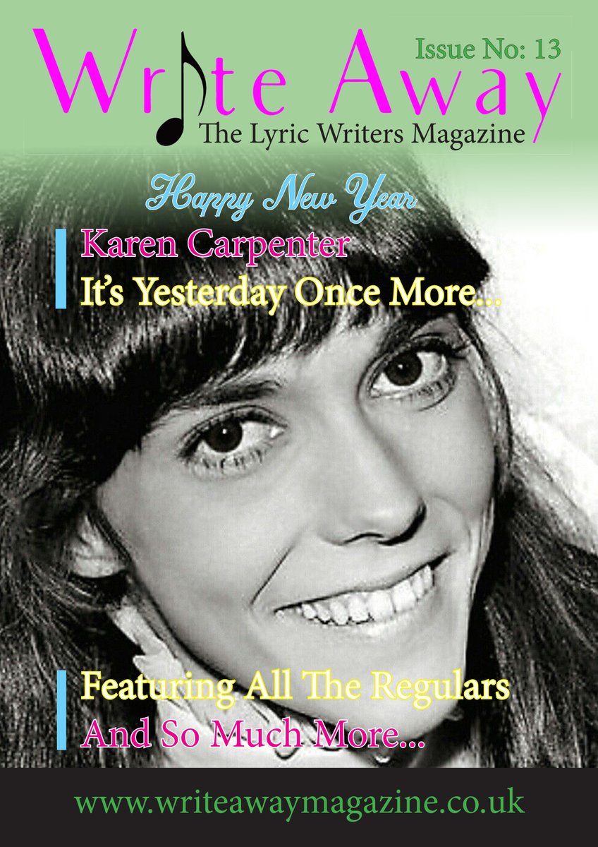 WriteAway01's tweet photo. https://t.co/Ne3VkfUzQM

Now seeking Articles for March &amp; beyond... March were going to 'punk it up' with Malcolm McClaren

jane@writeawaymgazine.co.uk
The only lyric writers magazine you'll want to read.... https://t.co/CZDAspm7Xf