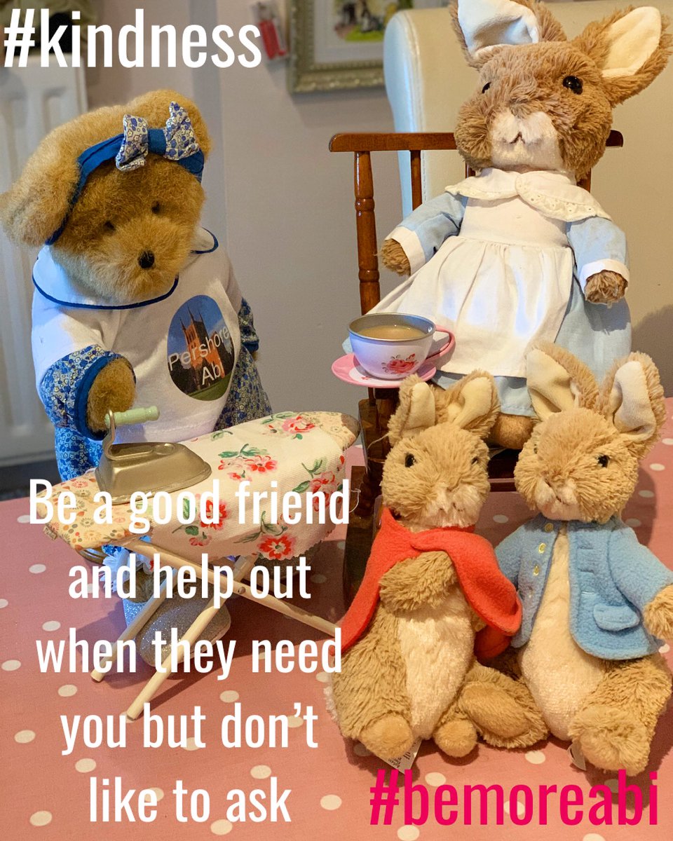 AbbeyPershore's tweet photo. Today #pershoreabi is helping #mrsrabbit with her ironing.
By doing good deeds to help others, we make Godโs world a brighter place to be. It doesnโt have to cost us anything but a little time. Think about who you could spread a little joy to in #kindness and #bemoreabi ๐ https://t.co/Uh8JfPouYz