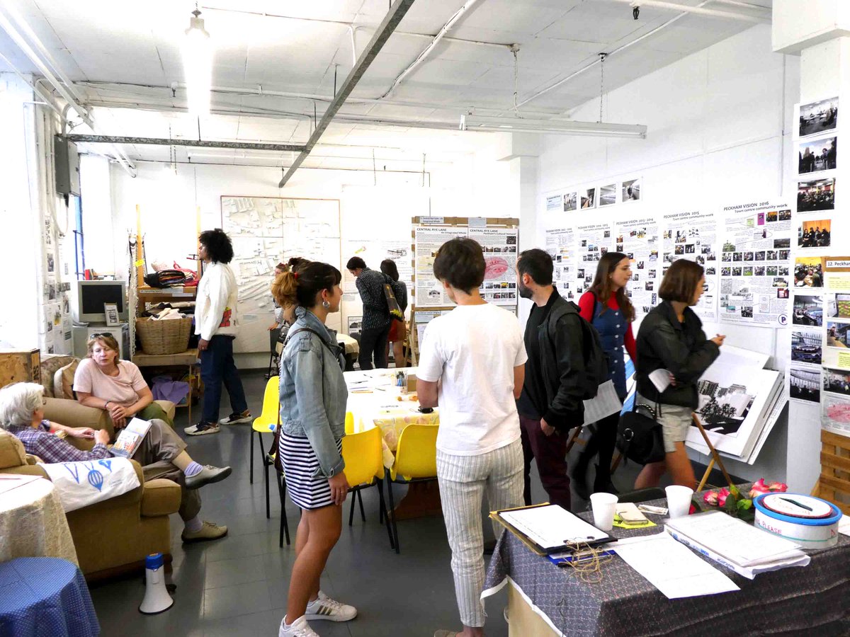 Drop in to Peckham Vision's Community Open Studio 12-5pm next Sunday 19th Jan- exhibition about planning,  redevelopment &amp; impact on neighbourhoods from community perspective, and conversation over tea and home made cake. Come and visit during your Sunday afternoon ramble! Pls RT