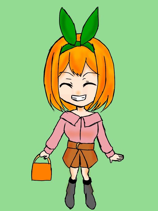 ガインさんがTwitterに投稿した中野四葉(五等分の花嫁)のイラスト。