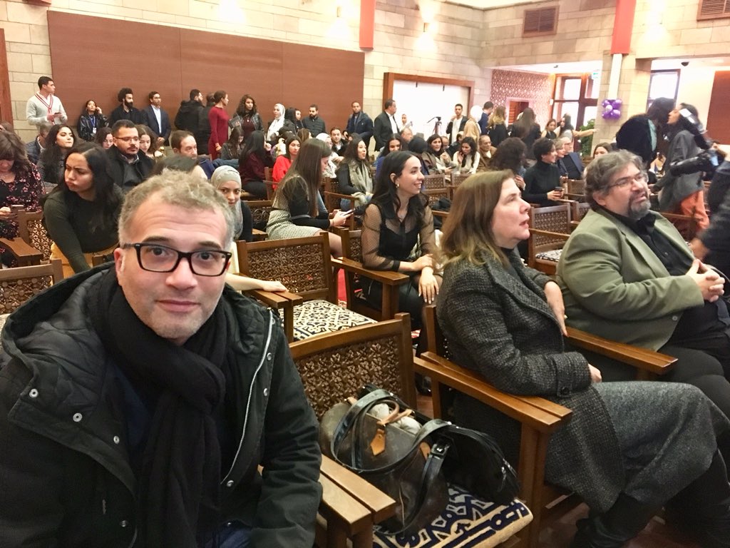 AUCJRMC's tweet photo. JRMC faculty along with the honorees families and friends at the JRMC Fall 2019 Honors ceremonies. @GAPP_AUC @AUC #JRMCsuccess https://t.co/tyCAfsH0cw