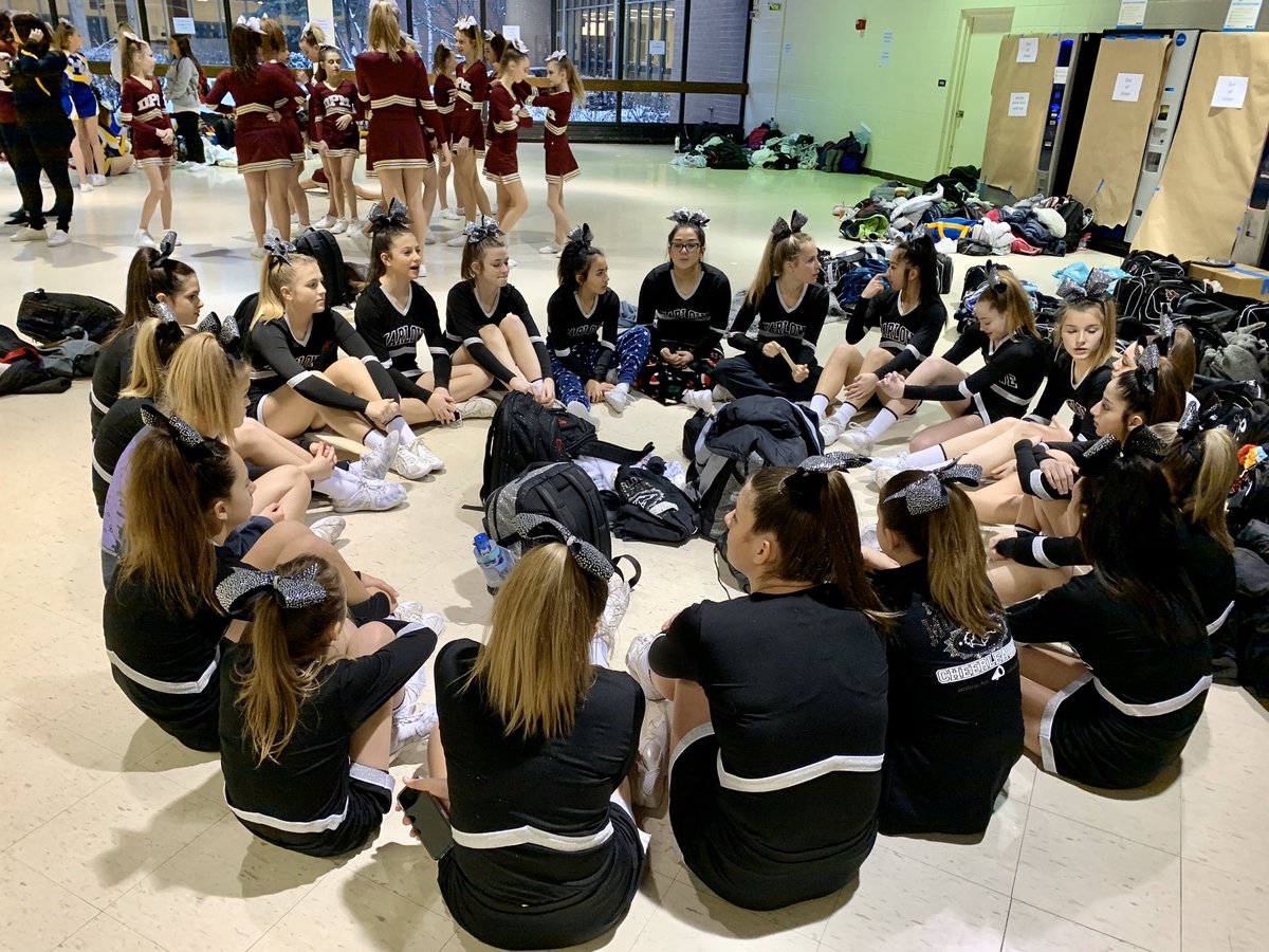 SchmuhlMrs's tweet photo. Pep talk time...let’s go girls !! #marlowecheer @mrsruffolo https://t.co/mRdBd4bCLc