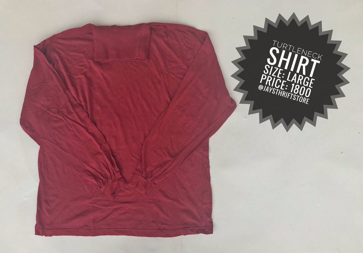 JaysThriftStore's tweet photo. Turtleneck shirt ....  Anyone??

Send a DM or Text 08130329782 on WhatsApp to shop now!!!🕺🏾💃🏾

#Thrift #FlyOnABudget #Thrifting #JaysThriftStore #Thriftstore #ThriftFinds #ThriftShopping https://t.co/N2cn3tSHiR