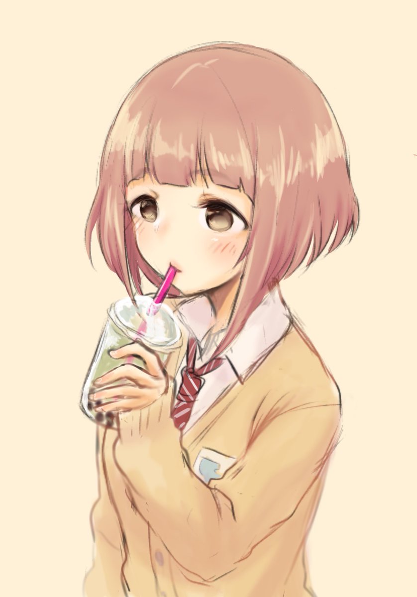 「らくがきタピ柚 」|紅月みいのイラスト
