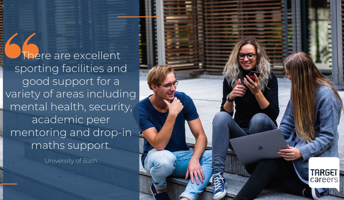 TARGETcareersUK's tweet image. What are the best things about studying at your university? Here's the #InsideBuzz about studying at @UniofBath. bit.ly/36AlMBD #UniReview