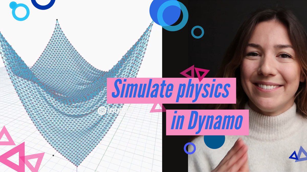 ThatBIMGirl's tweet photo. Helloo from Youtuuube :) Talking about the v cool DynaShape package in my latest video:  https://t.co/GE8IhQrY3z 
@DynamoBIM @LongNguyenP #DynaShape https://t.co/EZU5FtESyI