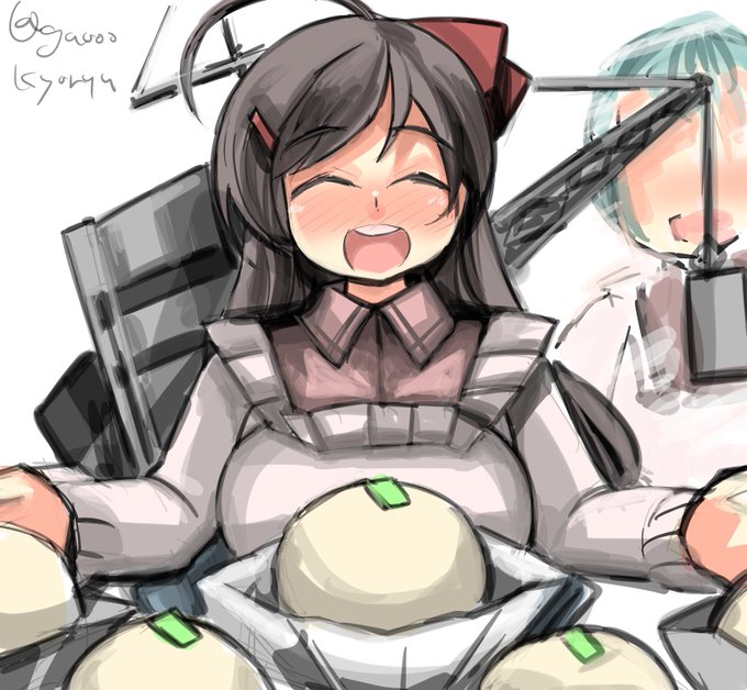 #艦これ版深夜の真剣お絵描き60分一本勝負
#艦これ版真剣お絵描き60分一本勝負_20200112 
間宮さん。アイスざんまい。 