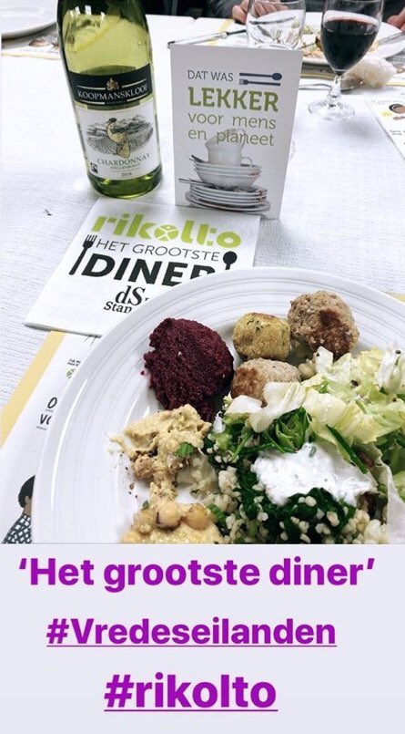 Openvldedegem's tweet photo. Eten voor het goede doel tijdens “Het grootste Diner” 11/01/2020 #vredeseilanden #ricolto https://t.co/D3rUk4YKUL