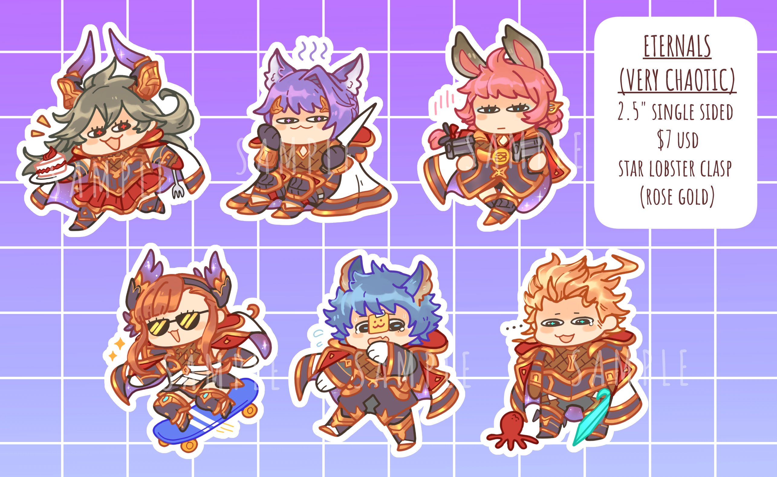Andere plaatsen Uitverkoop Oranje spiders @ 'im playing ffxiv' hiatus on Twitter: "[RTs ❤️] howdy i've opened  preorders for my gbf charms and worm on string washi again! now with shiny  new promare and fe3h charms!