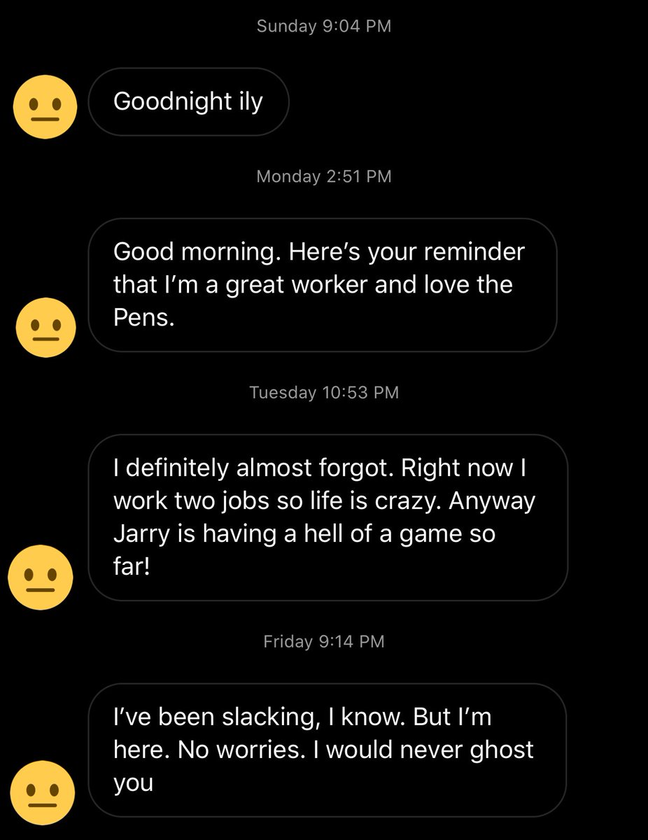 AndiPerelman's tweet photo. A few things to avoid if you want to work in sports (a thread): 

1. Saying ‘hell no’ to looking at job listings.

2. DMing your potential future employer ‘goodnight ily’.

3. Promising endless persistence, and forgetting to follow through after less than five days.

#smsports https://t.co/eU2FAtfjba
