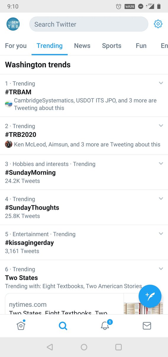We're trending already! Keep it up, #TRBAM!