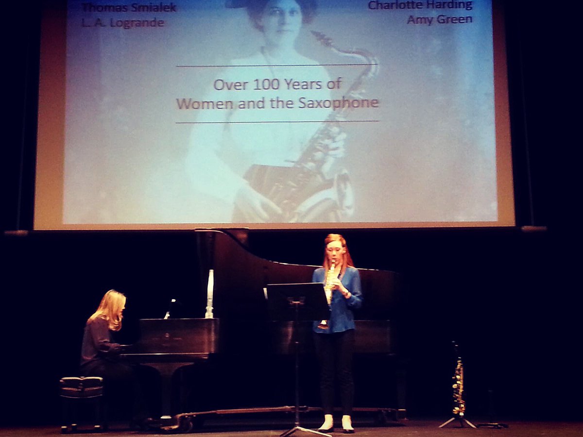 Saxophone_Women's tweet photo. First USA performance done! ✔️ so great to present at the @usnavyband International Saxophone Symposium! Thanks for having us and for a brilliant couple of days 👏 thoroughly enjoyable! #saxophone #research 🇺🇸🎷 https://t.co/3IyO2iAQeN